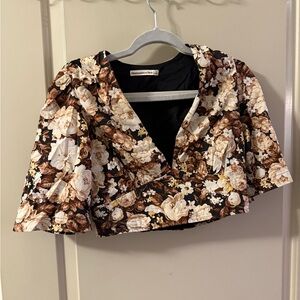 AbercrombieBrown Floral Crop Top